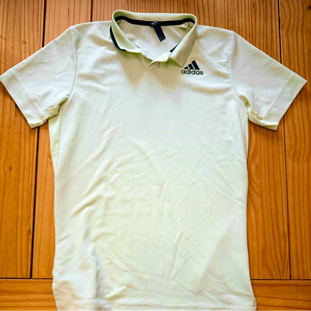 Adidas tennis shirt light mauve green